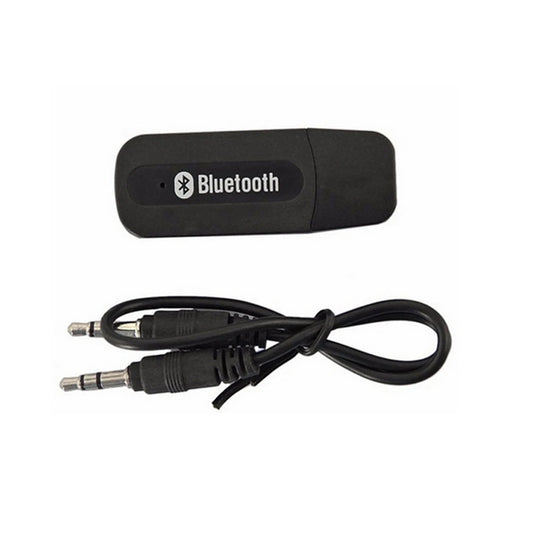Car USB Bluetooth-compatible Audio Receiver Car Wireless Adapter with 3.5mm AUX Audio Data Cable for PC Laptop Phone